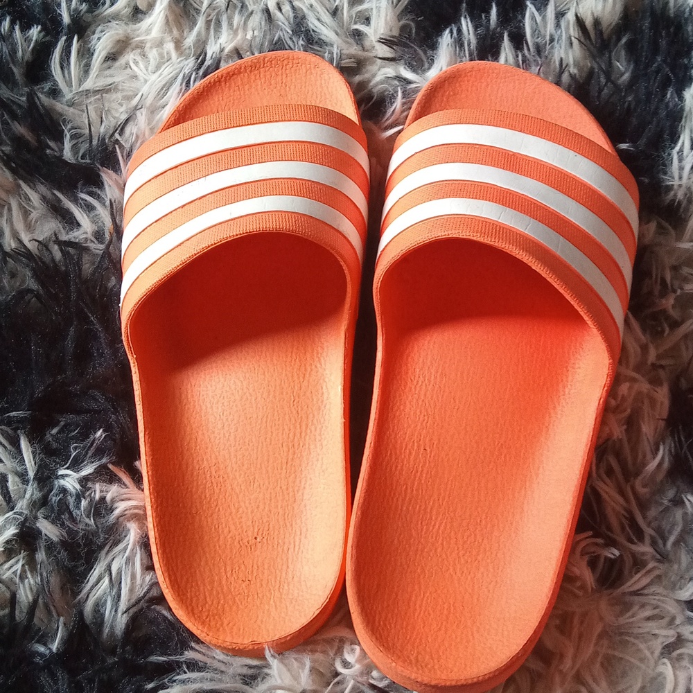 Adidas, size 6, orange